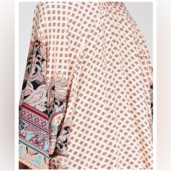 FOREVE 21 Abstract Paisley Print Embroidered Kimono  Size S/M - Picture 4 of 9